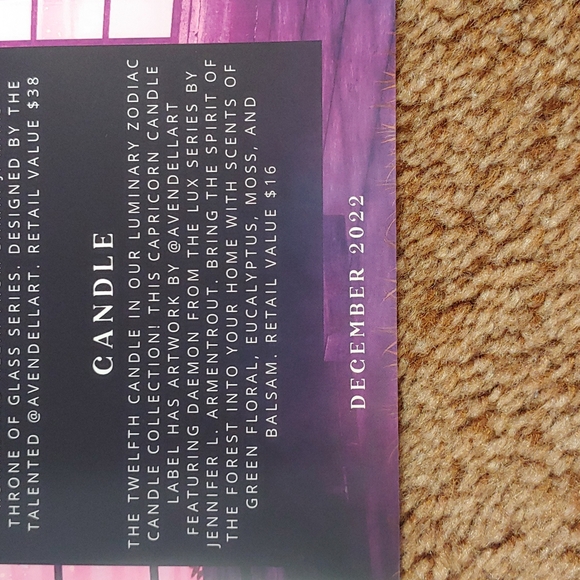 The Bookish Box Capricorn Candle - Picture 4 of 4